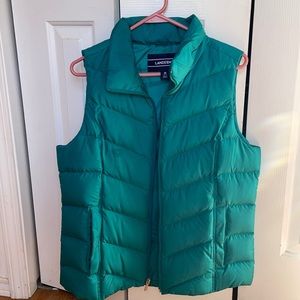 Lands end teal vest